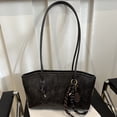 thumbnail image 6 of DGMIOCS Vintage Shoulder Bags for Women Brown Purse Fall Handbag Leather Shoulder Purse with Cute Pendant Black, 6 of 6