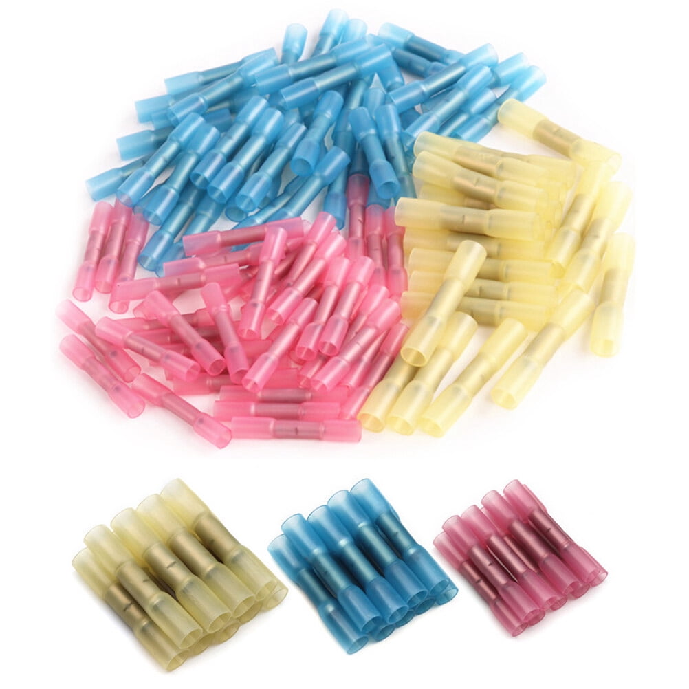 DECORNIJIA Wire Crimp Terminal Connectors Heat Shrinkable Terminal Polyolefin 100Pcs Flame Retarding