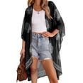 thumbnail image 2 of Shine Up Kimonos for Women Swimsuit Coverup Summer Print Loose Beach Cardigans Swimwear, 2 of 4
