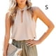 thumbnail image 2 of Blusa sin mangas Qarigey para mujer Ropa de vacaciones en la playa Top de verano Albaricoque S, 2 of 5