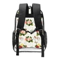 thumbnail image 2 of Susaid Vintage Bike Flower Butterfly Print Clear Backpack See Through Transparent Plastic Clear Bookbags for School, College, Stadium,Work, 2 of 7