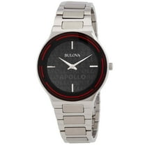 Bulova Men's Apollo Black Dial Watch - 96A296