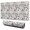 White Halloween Skull-1, variant on Long Mouse Pads for Desk,White Halloween Pumpkin Bat Pattern Desk Mats on Top Of Desks, Desk Mouse Pad Extra Large with 3mm Non-Slip Base and Stitched Edge for Gaming,Office,Work,Home 31.5"x11.8"