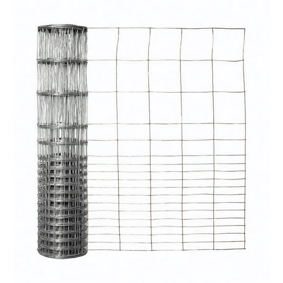 Valla de alambre soldado para jardinería, 71 cm de alto x 15 m de largo, acero galvanizado