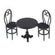 thumbnail image 2 of de muebles de silla comedor negro 1:12 decoración de jardín, 2 of 9