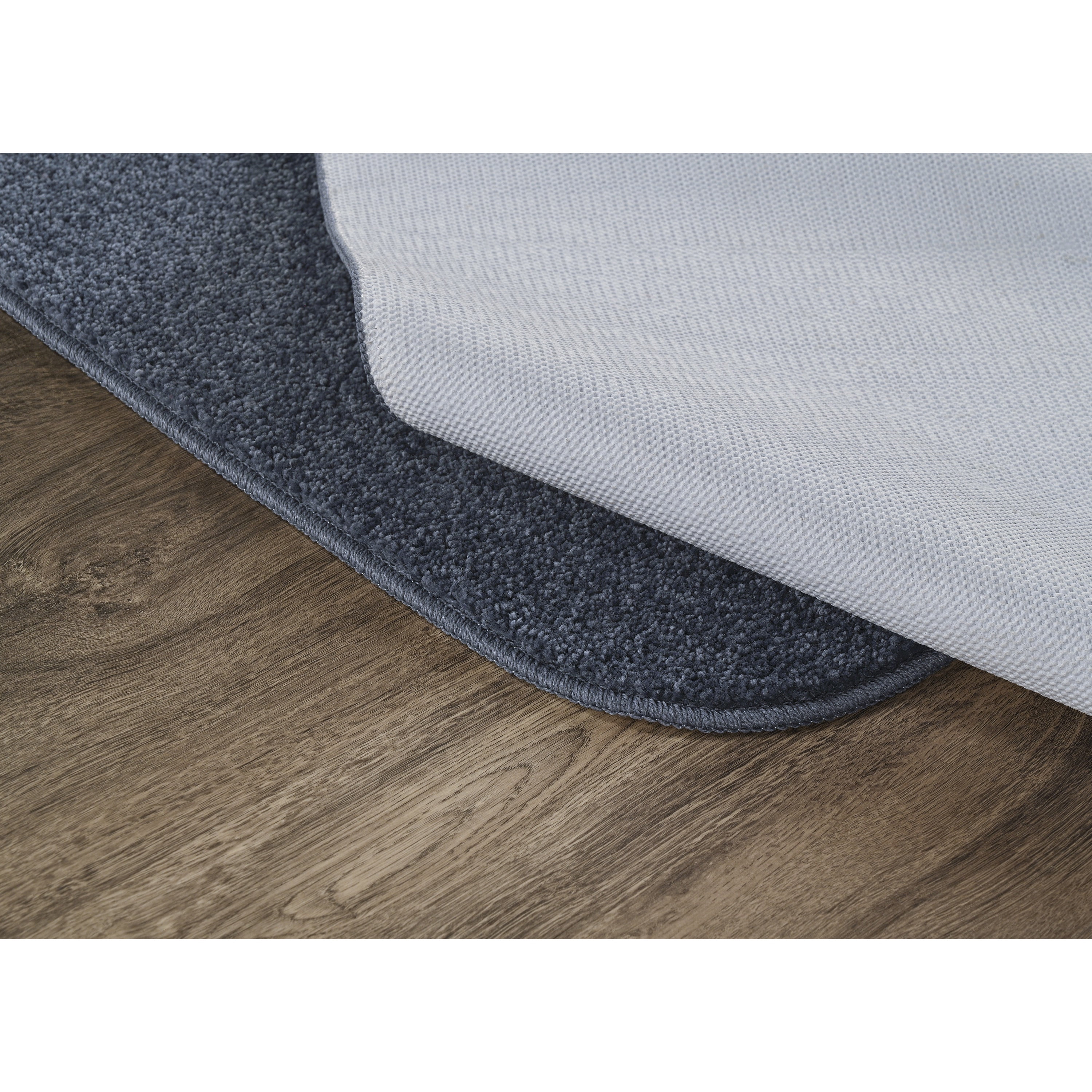Garland Rug Sedona Washable Polypropylene Slate Blue Bath Rug, 24" x 40"