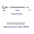 thumbnail image 3 of 3 Coiled Lanyards Safety Rope Retractable Tether With Carabiner, 3 of 6