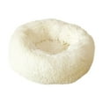 thumbnail image 2 of Flash Sale Plush Pet Bed Deluxe Round Kennel - Cozy Corduroy Dog & Cat Sleeping Mat with Removable Washable Cover, Non-Slip Base, Multiple Colors, Medium to Large Pets, 30x30x15cm/18.5x13.77, 2 of 7
