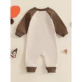 thumbnail image 3 of Binshrliy Baby Boy Thanksgiving Clothes Jumpsuits 3M 6M 12M 18M Newborn Turkey Embroidery Long Sleeve  one-piece  Bodysuit Autumn Clothing for Infant, 3 of 7