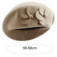 thumbnail image 4 of iHPH7 French Beret Hats for Women Winter Hats for Women French Hat Newsboy Cap Wool Cap, Beige One Size, 4 of 5