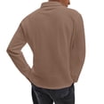 thumbnail image 2 of Long Sleeve Golf Shirt Men Mens Knit Shirts Notch Neck Breathable Soft Casual Lightweight Solid Color Tops, 2 of 4