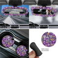 thumbnail image 6 of HUIACONG Car Seat Cover Set, with Car Safety Belt Pad Car Cup Holder Coasters, 14 Pack Soft Touch Suitable for Vehicle Vehicles Purple Camo, 6 of 8