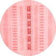 thumbnail image 1 of Ahgly Company Indoor Round Solid Red Modern Area Rugs, 6' Round, 1 of 4