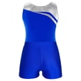 thumbnail image 6 of Alvivi Leotards for Girls Gymnastics Sleeveless Bodysuit with Shorts Ballet Dance Unitard Practice Outfits Royal Blue 14, 6 of 7