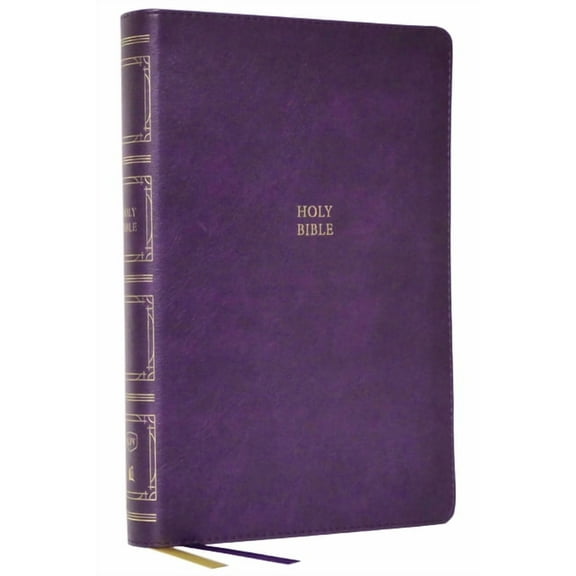 KJV Holy Bible: Paragraph-Style Large Print Thinline with 43,000 Cross References, Purple Leathersoft, Red Letter, Comfo, (Hardcover)