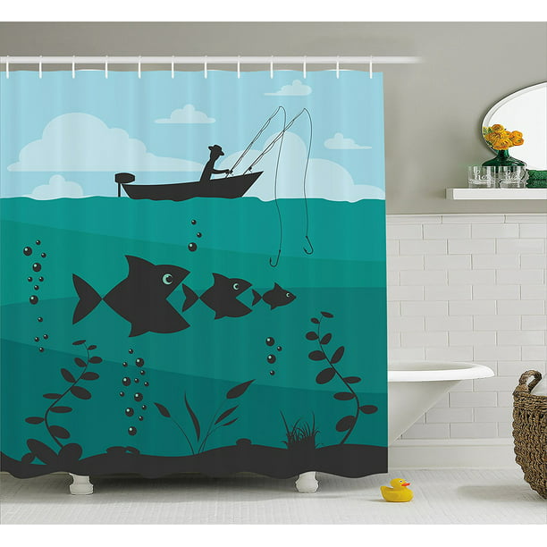 Fishing Decor Shower Curtain By, Camo Shower Curtains Canada