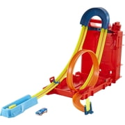 Hot Wheels Track Builder Unlimited Fuel Can Stunt Box & 1:64 Scale Toy Car