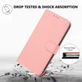 thumbnail image 6 of ELEHOLD Wallet Case for iPhone 15, Shockproof Leather Stand Case with Magnetic Clasp & Hand Strap,Pink, 6 of 6