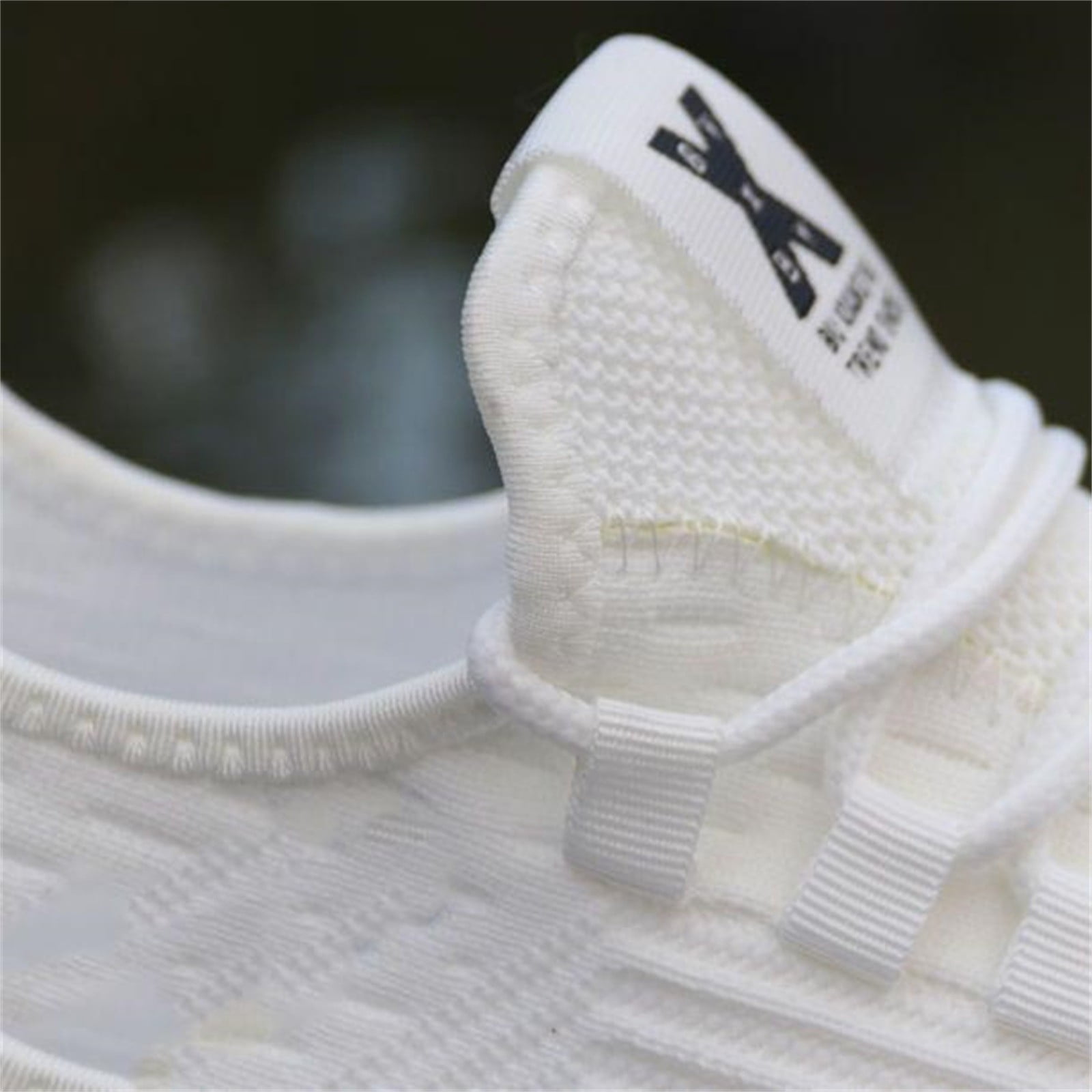 TIREOW Unisex Wide Toe Box Shoes Extra Wide Width Sneakers with Arch Support Air Cushion Road Shoes Light Tennis Gym Workout Training Shoes Walking Running Shoes (8.5, White)