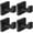 Black, variant on 4 Pack Towel Hooks Hand Towel Holder for Bathroom Wall Livingroom Bedroom Kitchen Closet Heavy Duty Stainless Steel Hook Hanger for Robe, Bath Towel