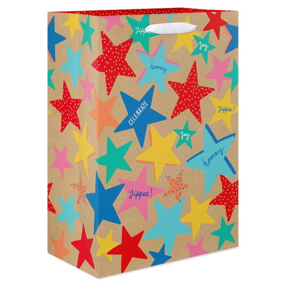 American Greetings Stars Birthday Gift Bag (1 Bag, 10 in. x 7 in.)