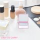 thumbnail image 2 of 4pcs Mini espejo de maquillaje plegable portátil de doble cara para niñas y mujeres pequeños espejo portátil para viajar diariamente lindo compacto, 2 of 3