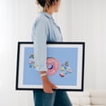 thumbnail image 4 of Candy and pink doughnut - Photography Dessert Whimsical Pop Art Pastel Breakfast Kitchen Decor Illustration Black Framed Wall Art Print 24 x 36 inches, 4 of 8