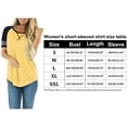 thumbnail image 3 of SHIBEVER Summer T Shirts for Women Short Sleeve Tops Casual Cute Crew Neck Tunic Tops Loose Fit Fashion Ladies Blouse Tops White, 3 of 6