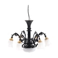 thumbnail image 2 of 1/87 Scale Dollhouse Ceiling Light Ornament, Micro Landscape Simulation Miniature Furniture Toy Accessory, Hanging Lamp, Miniature Scene Model Black, 2 of 8