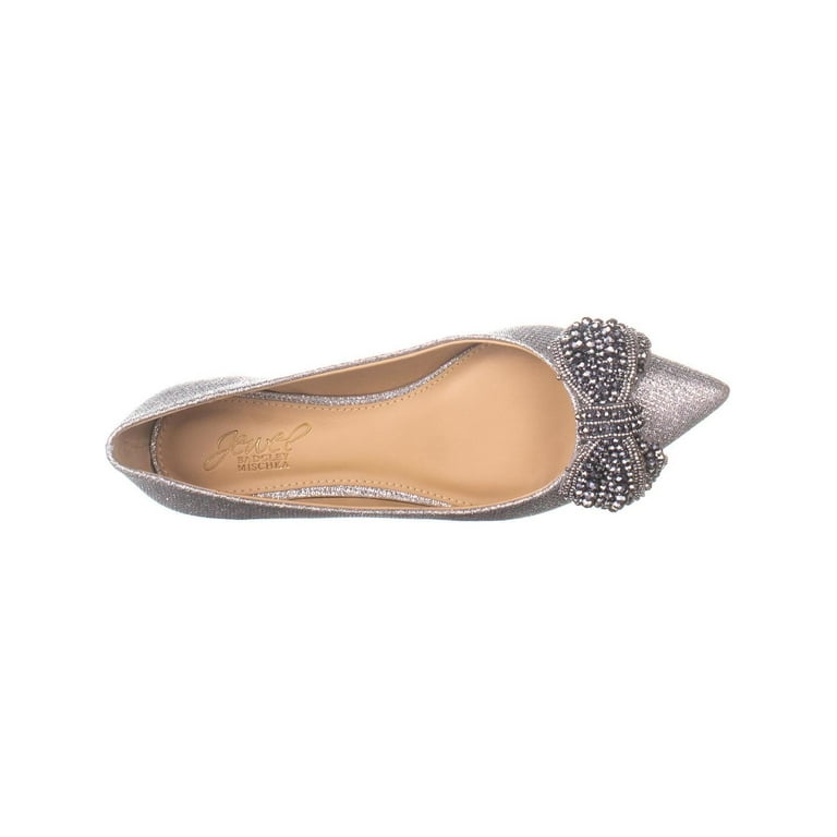 Jewel badgley mischka zanna evening flats sale