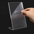 thumbnail image 5 of 10pcs Transparent Acrylic Display Stand Desk Display Card Stand photo frame, 5 of 11