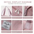 thumbnail image 3 of Large Capacity Folding Travel Bag, Portable Foldable Travel Lightweight Waterproof Oxford Fabric Bag (Pink), 3 of 7