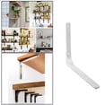 thumbnail image 4 of Soporte de estante para andamio de alta resistencia, soporte para estante colgante de pared, soportes en forma de L Blanco 12 pulgadas, 4 of 9