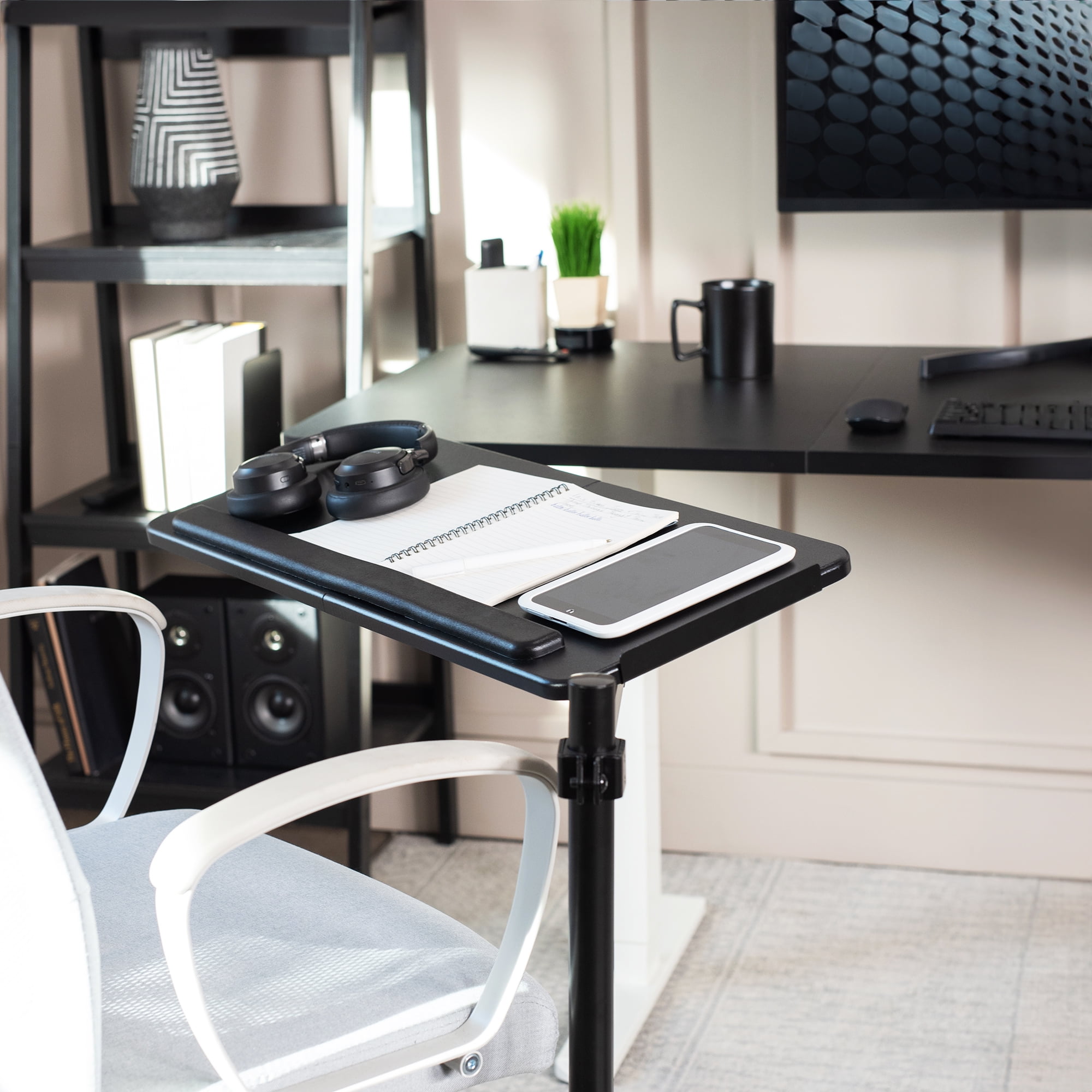 VIVO Office Chair Mounted 26 x 12 inch Full Motion Keyboard and Mouse Tray