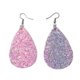 thumbnail image 5 of pares de pendientes brillantes con forma de gota de agua, de PU, delicados pendientes colgantes., 5 of 5