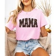 thumbnail image 3 of Mama and Mini Leopard Checkered Matching Shirts Mommy and Me Trendy Graphic Tee - SOLD SEPARATELY Pink Shirt Adult Large, 3 of 7