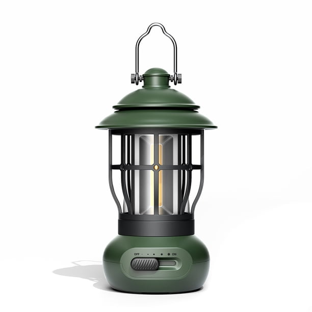 Lámpara de Camping inalámbrica con atenuación continua, luz Retro para tienda de campaña al aire libre, hogar