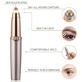 thumbnail image 2 of Upgraded | Rechargeable Eyebrow trimmer for women & men, Painless & Portable & Precision Electric Trimmer with LED Light, Eyebrow Hair Remover, Eyebrow Razor | Rose Gold, 2 of 9