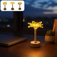 thumbnail image 7 of LED Night Light Acrylic Gift Ambient Light, Table Lamp Bedroom Bedside Decor Light, Warm Yellow Flower Shaped Desk Lamp Mini Portable Nightstand Lamp, 7 of 7