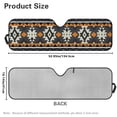 thumbnail image 7 of Uorisanigo Windshield Sun Shade Compatible with Jeep Wrangler Western Aztec Tribal Front Window Shade Heat Shield Windshield Cover Blocks UV Rays & Keeps Your Vehicle Cool, 7 of 7