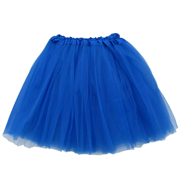 Extra Plus Size Royal Blue Adult Size 3-Layer Tulle Tutu Skirt ...