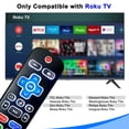 thumbnail image 7 of Ustris 2 Pack  Universal Remote (Glow in darkness)  Compatible for All Roku TV Remote / TCL/Hisense/Sharp/Philips/Onn/Element/Insignia/Westinghouse Roku TV  (Not for Roku Stick and Box), 7 of 7
