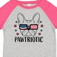 thumbnail image 4 of Inktastic Pawtriotic with French Bulldog in American Flag Sunglasses Boys or Girls Toddler T-Shirt, 4 of 5