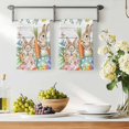 thumbnail image 3 of Spring Easter Kitchen Towels Set of 3, Bunny Eggs Floral Leaves Farm Wooden Grain Absorbent Dish Towels for Kitchen, Microfiber Hand Towel, Quick Drying Tea Towel for Cleaning Decorative Dishcloths, 3 of 7