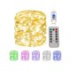 thumbnail image 1 of 1PC copper wire light string with remote control USB switch control fairy light string room decoration light, 1 of 5