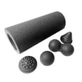 thumbnail image 3 of S SERENABLE Ensemble de Rouleaux en Mousse Équipement Kit de Démarrage Haute Densité pour Pilates Noir, 3 of 9