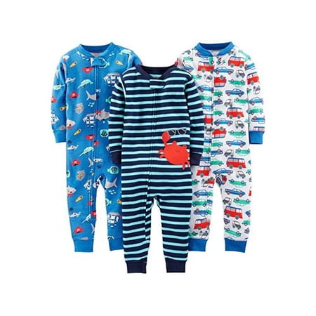 Simple Joys by Carter's Baby Boys' Toddler 3-Pack Snug Fit Footless Cotton Pa...