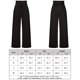 thumbnail image 2 of Pantalones Anchos Pantalones de pierna ancha para mujer Pantalones de cintura alta Pantalones holgados rectos (Negro S) Ygjytge para Mujer Negro T XL, 2 of 8