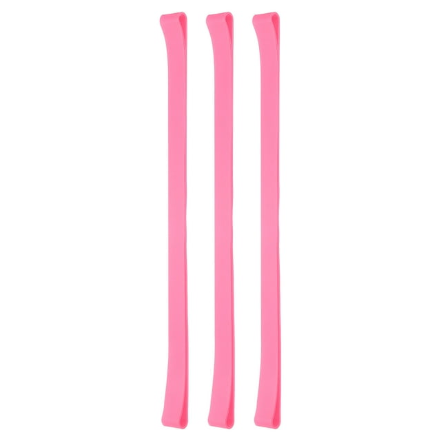 Unique Bargains Élastiques 11.8 x 18 Pieds, 3 Pcs, Rose