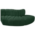 thumbnail image 4 of Meridian Furniture Arc Green Boucle Fabric Modular Sectional, 4 of 6